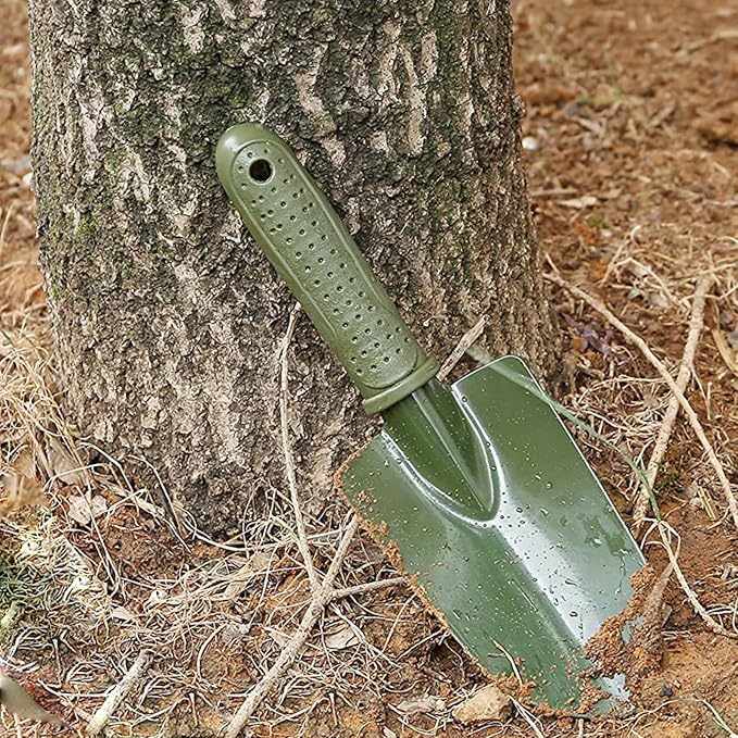 Garden Tool Shovel for Digging Gardening Trowel for Lawn Planting Alloy Spade Plastic Handle Anti Slippery