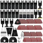 94 Pack Oscillating Saw Blades, Wood Metal Cutting Multitool Bi-Metal Blades Quick Release Tool Blades Kits Fit for Dewalt, Makita, Ryobi, Rockwell