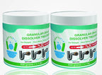 Granular Drain Dissolver Treatment Especially Created For Septic Tank Owners - 100% Natural Live Bacteria Powder - Drain Hair Clog Remover + Drain Cleaner + Drain Opener
