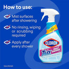 Clorox Plus Tilex Daily Shower Cleaner, 32 Fluid Ounce Spray Bottle, Pack of 3