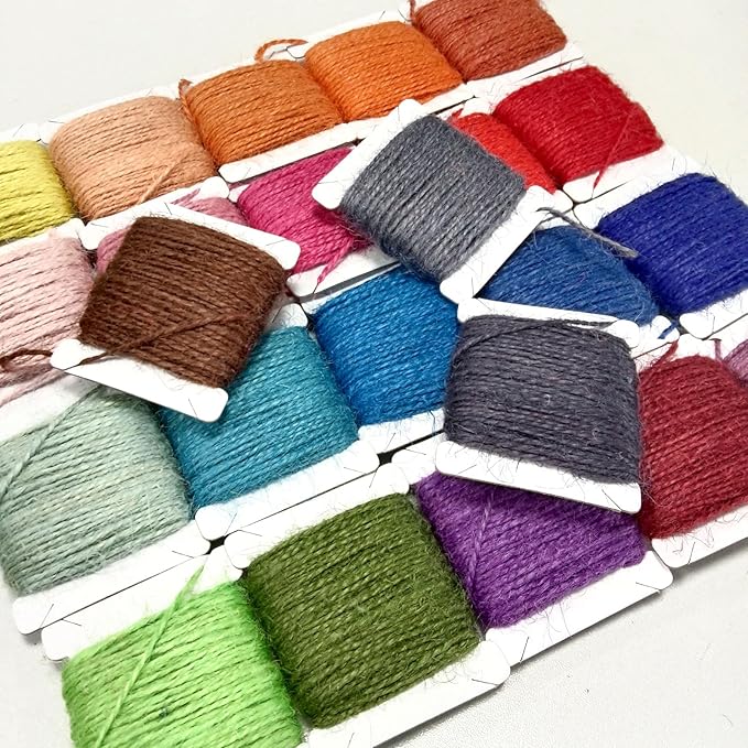 Jute Twine 15m Long Twine String for Crafts Gift Wrapping Packing Gardening Crochet Knitting Macrame Decor (Medium Grape)