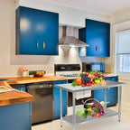 STABLEINK NSF Stainless Steel Table 24 x 60 Inches 5ft, Metal Prep & Work Tables with Adjustable Undershelf, for Commercial Kitchen, Restaurant, Hotel and Garage