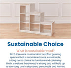 ECR4Kids 3-2-1 Cube Storage Cabinet, Display Shelf, White Wash