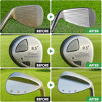 Golf Club Polish & Golf Club Cleaner - Rust and Scratch Remover Golf Club Polishing Kit/Golf Club Cleaning Kit - 9 oz Metal Polish Compound - Golf Accessories