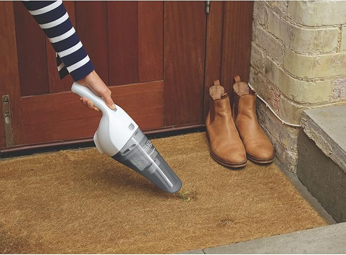 BLACK+DECKER Cordless Lithium Handheld Power Vacuum with Wall Mount Base and Charger, White (HNV220BCZ10FF)