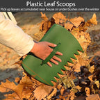 Adjustable Leaf Rake Set, Metal Garden Rake for Leaves with 32 Gallon Lawn and Leaf Bags & Leaf Scoops, Adult Kids Lawn Shrub Yard Landscape Rake with Expandable Head 8-17" Long Handle 30-60"