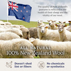 Handy Laundry Wool Dryer Balls - 2.5 Inch - Natural Fabric Softener, Reusable, Reduces Clothing Wrinkles and Saves Drying Time, Better Alternative to Plastic Balls and Liquid Softener (6-Pack)