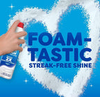 Windex Fast Shine Foam Glass Cleaner, No-Drip Windows, Doors, Mirrors & Countertops Aerosol Cleaning Spray, Streak-Free Shine, Removes Fingerprints, Dust, Dirt, Grime & More 19 oz (Pack of 1)