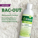 Biokleen Bac-Out Enzymatic Stain & Odor Remover for Carpet - Removes Stains and odors caused by dirt, pet accidents, wine, food, smoke - 2 Pack 32 oz w/Micro Cleaning Towel
