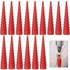 15 Pcs Wood Anchor Stripped Screw Hole Repair Kits-Door Hinge Hole Repair Kits Fit Screws Sizes #2 to #18-Adjustable Wall Anchors for Wood Door Drywall Hole Repair