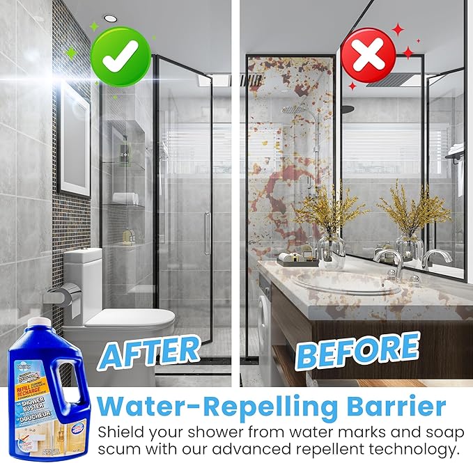 Shower Glass Cleaner Buster Economic Refill (1.89L)