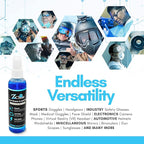 Anti-Fog 6oz Spray | Eye glasses cleaner | Goggles anti fog | Sunglasses cleaner | Windshields | Mirrors | Visors | Safe for all Lenses |+ With Microfiber Cloth