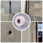 Drywall Joint Tape (2inch X 164ft) Self Stick Repair Mesh Tape Fiberglass Drywall Patch Hole Heavy Duty Wall Repair Mesh Spackle Tape Wall Crack and Seam Repair