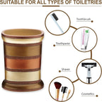 Zahari Home 4pc Contempo Stylish Bathroom Accessories Set Shower Soap Dispenser, Tumbler, Tooth Brush Holder and Soap Holder Luxury Contemporary Decor Unique Design Modern Bathroom Shower Set