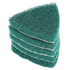 YWBL-WH Triangle Polishing Pads, 240 Grit, Self Adhesive, Nylon, 3.5x3.5x3.5 Inch, 5 Pack