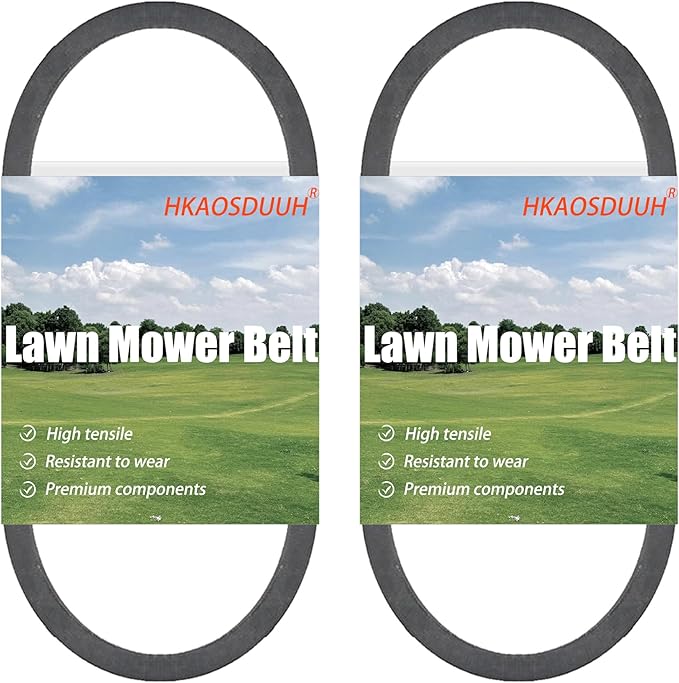 HKAOSDUUH GW-1916657 & GW-1916658 (1/2" x 25.5" & 3/8" x 29") Garden Tillers Forward Drive Belts fits MTD 954-04090 954-04091 Troy-Bilt 1916657 1916658 754-04090 754-04091 Lawn Mower