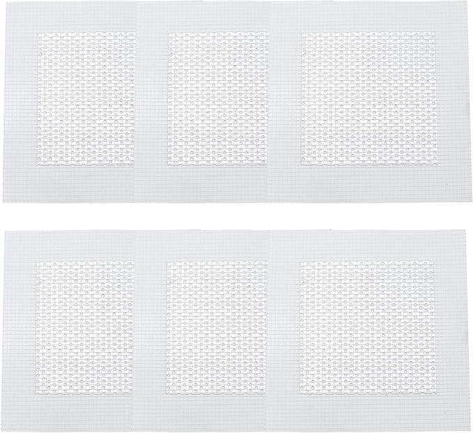 6PCS 6” Drywall Repair Kit, Aluminum Wall Patch with Galvanized Plate, Self Adhesive Fiberglass Dry Wall Hole Patches for Drywall Ceiling Sheetrock