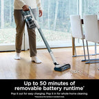 Shark PowerPro Plus Cordless Stick Vacuum, Lightweight, Rechargeable, FloorDetect Technology, HEPA Filter, Up to 50-Minute Runtime, Powerful Pet Hair Pickup, Carpets & Hard Floors, Pure Water, IZ377H