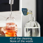 Grove Co. Multi Purpose Cleaner, Refill Concentrate (2 x 1 Oz) + Glass Spray Bottle (16 Oz), Plant-based Household Cleaning Supplies Bundle, No Plastic Waste, 100% Natural Lemon & Eucalyptus Scent