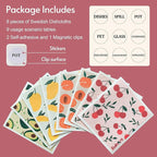 Swedish Dishcloths for Kitchen, 8 Pack Reusable Paper Towels with Clips, Non-Scratch Swedish Kitchen Towels, Super Absorbent Cellulose Sponge Cloths, Dishwasher Safe, No Odor