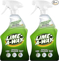 Lime-A-Way Hard Water Stain Remover Spray, Removes Lime, Calcium & Rust in Seconds, Bathroom Cleaner, 22 fl oz (2-count)