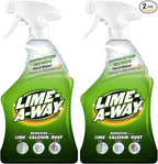 Lime-A-Way Hard Water Stain Remover Spray, Removes Lime, Calcium & Rust in Seconds, Bathroom Cleaner, 22 fl oz (2-count)