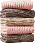 JOYMOOP Microfiber Cleaning Cloth, Soft Absorbent Cloth, Multi-Purpose Cleaning Cloth, Highly Absorbent Cleaning Rags, Lint-Free, Streak-Free Cleaning Cloths for Kitchen Home Office, 5Pcs