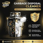Garbage Disposal Cleaner Deodorizer Tablets – Heavy Duty XL Foaming Tablet for Kitchen Sink Drains and Disposals – Natural Sink and Disposal Cleaning Tablet – 12 XL Tablets, One Year Supply