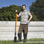 Trench Shovel for Digging, 4-Inch Trench Shovel, Heavy Duty Trenching Shovel with Fiberglass Handle, 56 Inches