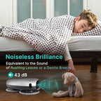 EVERYBOT Three-Spin Robot Mop - Ultra Quiet Smart Mopping Robot Cleaner Only | Powerful Stylish 3 Spin Wet Mop for Hard Floor & Tile Cleaning with Remote Control | Large Water Tank