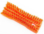 SPARTA Comfort Grip Scrub Brush Hand Brush for Bathroom, Kitchens, Countertop, Plastic, 8 Inches, Orange