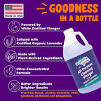 Originally Yellow Lavender Vinegar For Cleaning Purpose | USA Made All Purpose Cleaner | Use as a Floor, Glass, Kitchen, & Bathroom Cleaner | Plant Derived Vinegar 1 Gallon in 2 bottles | 128 Oz