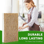 10 Pack Biodegradable Natural Sponges Kitchen - Compostable Cellulose and Coconut Walnut Scrubber Sponge - Eco Friendly Sponges for Dishes