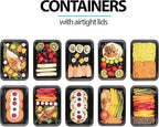 Igluu Meal Prep Containers Reusable (30 Pack) – Food Containers with Lids – Stackable, Microwave, Freezer & Dishwasher Safe – 28oz – 1 Compartment – BPA-Free