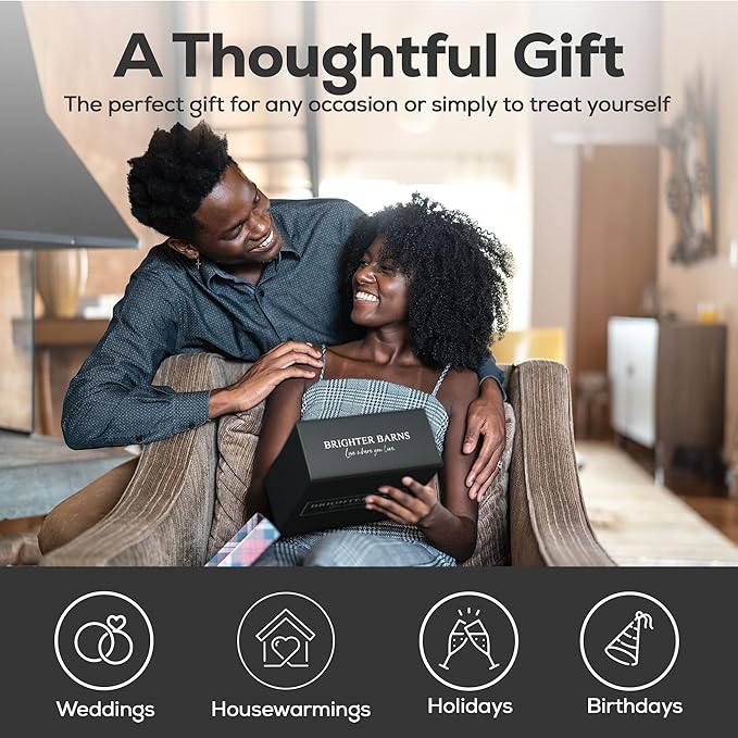 Glass Hand and Dish Soap Dispenser Set by Brighter Barns - Kitchen Soap Dispenser Set with Tray, Stainless Steel Pump - Glass Bottles for Sink - Black Kitchen Accessories for Home, Hotel, Gift (Clear)