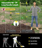 Lawn Leveling Rake 30x10 Inch , Heavy-Duty Yard Leveling Rake 6.2FT Leveler Tool for Soil, Sand & Topsoil, Backyard, Garden, Golf Course