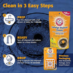 Arm & Hammer 12-Count Sink Garbage Disposal Cleaner, Freshener & Deodorizer Capsules Citrus Scent, with Power of Baking Soda