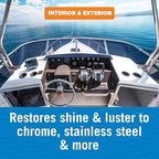 Metal Polish Cleaner and Chrome Marine Grade for Boats Cars Aluminum Stainless Steel (reformulated)