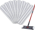 Mop Pads Replacements Compatible with H2prO Flat Mop System, Replace Mop Heads for Mop, Machine Washable Reusable Microfiber Pad Refills for Floor Cleaning (8 Pack)