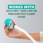Scotch-Brite Power Scour Disposable Scrubbing Pad Refills, Disposable Toilet Bowl Cleaner Scrub Pad Tablets, 8 Scrubbing Pad Refills