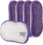 Kitchen Dish Sponge Scrubber Non Scratch, Dishcloth No Odor Reusable Washable Multipurpose Scrub Pads Sponges Heavy Duty for Dawn Dish Soap Cleaning of Sink Pans