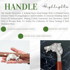 Deluxe Walking Sticks | Rosewood Crafted Cane with Solid Brass Chrome Decorative Bars | Nagina International