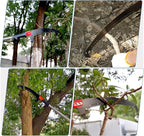 Pole Saw Blade 17-Inch, 65Mn Steel Tree Pruner Replacement Blade Triple-Cut Teeth Compatible with Manual Pole Saw, Suitable for Multi-Purpose Handheld Pruning Saw for Backyard Garden