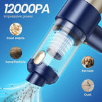Cordless Handheld Vacuum with 12000Pa High Power Suction, 3-in-1 Air Duster & Air Blower & Pump Hand Held Vacuum, Mini Car Vacuum Cleaner for Household Chores, Flooring, Carpet, Car