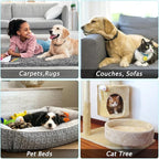 Carpet Rake for Pet Hair Removal - Reusable Pet Hair Remover, 60” Adjustable Long Handle Cat Dog Carpet Rake Scraper with Patented Design, Dog Hair Rake Brush for Rugs, Mats, Couch