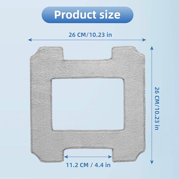 16 Pack Mopping Pads for ECOVACS Winbot W2 PRO Omni / W2 PRO / W2 / W1 PRO / W1 Window Cleaning Robot, Washable Microfiber Mop Pad Window Cleaning Replacement Accessories
