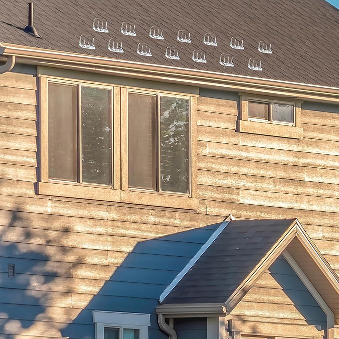 Taiyin 10 Pack Large Snow Guards for Metal Roofs 4 x 3 x 3 Inch Jumbo Ice Guard Snow Stops for Prevent Sliding, Without Screws or Adhesive (Clear)