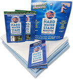 Brite & Clean® Spotless Shower Doors® Kit for Hard Water Stain Removal on Glass, Shower Doors & Windows – Removes Mineral Deposits from Granite, Porcelain, Tile, Stainless Steel & Chrome too