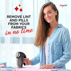 EasyLint Professional Fabric Shaver Lint Remover, Electric Sweater Shaver for Clothes & Furniture Works with AC Adapter or Batteries, Pilling Remover with 2-Blades, Cleaning Brush & Power Cord