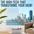 SqueeGBot Window Cleaning Robot Ideal for Panoramic Windows, Tiles, Mirrors, Robot Windows Cleaner with Intelligent AI 5.0 Navigation, Electric Window Cleaner Water Spraying, up to 5300 Pa